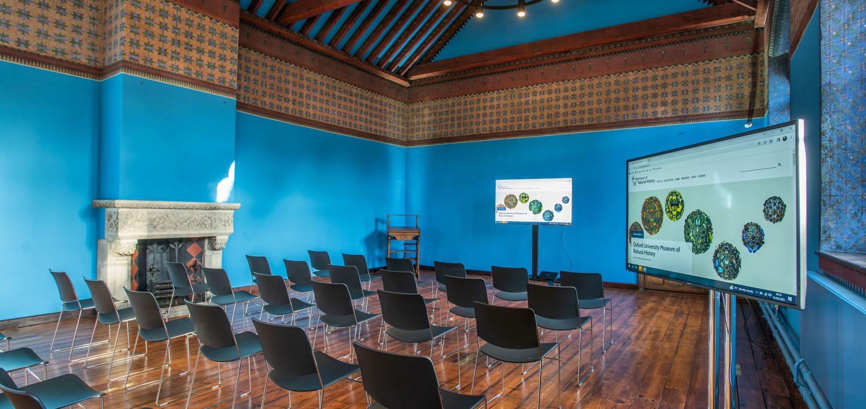 The Westwood Room set up for a presentation