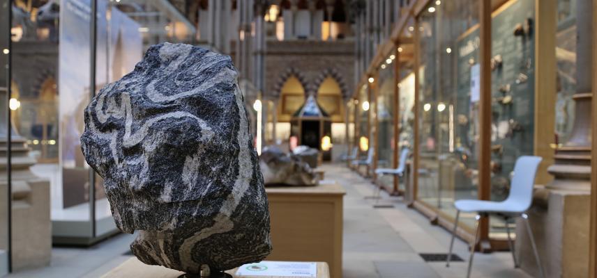 View of aisle in Museum court